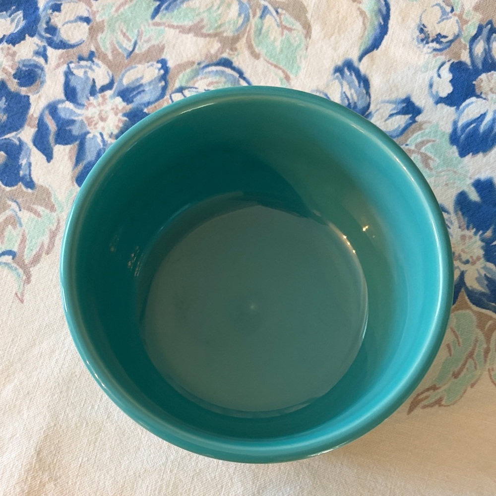 Fiestaware Turquoise Ceramic Bowl - Picture 3 of 4
